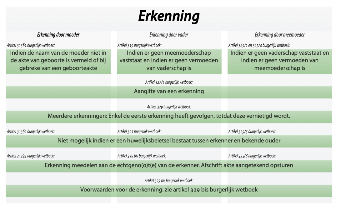 Erkenning overzicht